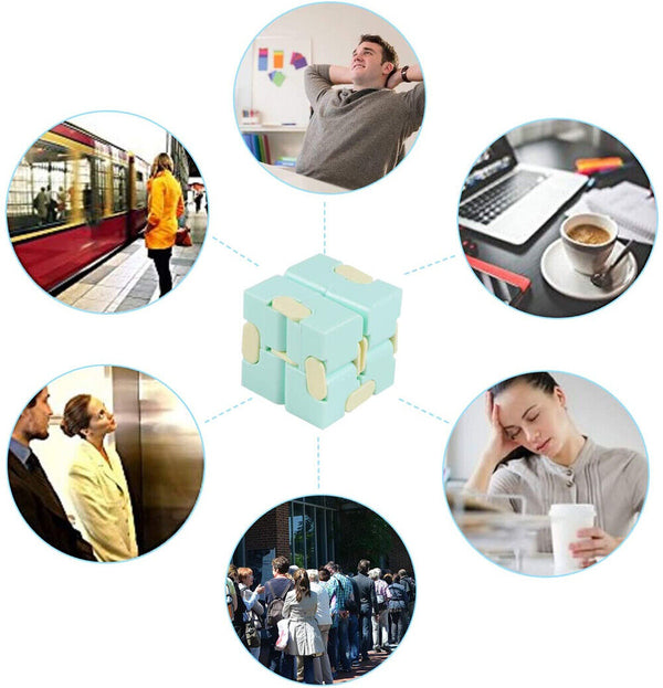 Infinity Cube Sensory Stress Relief Magic Puzzle Fidget Toys ADHD Anti Anxiety - Lets Party