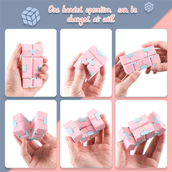 Infinity Cube Sensory Stress Relief Magic Puzzle Fidget Toys ADHD Anti Anxiety - Lets Party