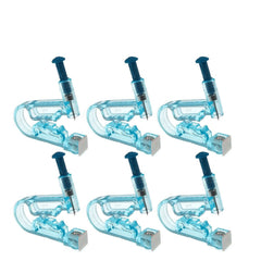 6pcs Disposable Safety Sterile Ear Piercing Gun Unit Tool With Ear Stud Asepsis