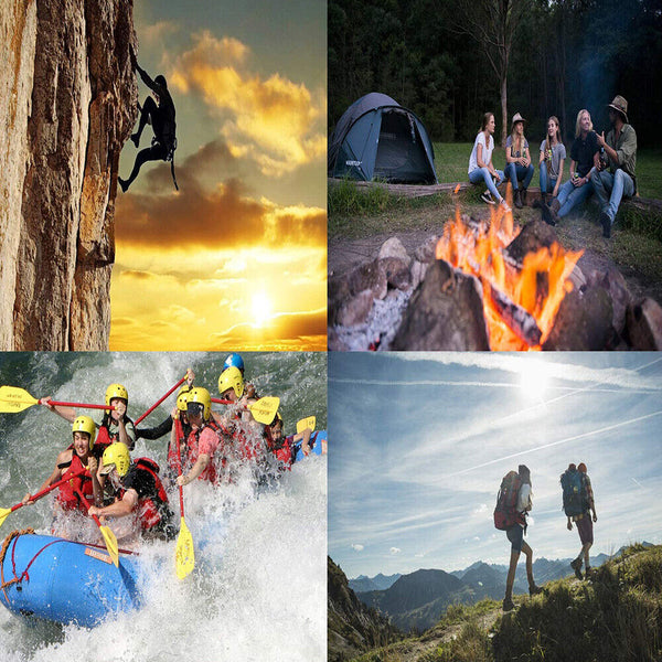 Survival Bracelet Compass Fire Camping Whistle Hiking Army Gear paracord - Lets Party