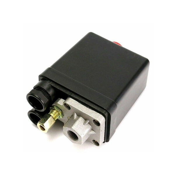 90-120PSI Air Compressor Pressure Switch Control Valve Manifold Regulator Gauges - Lets Party