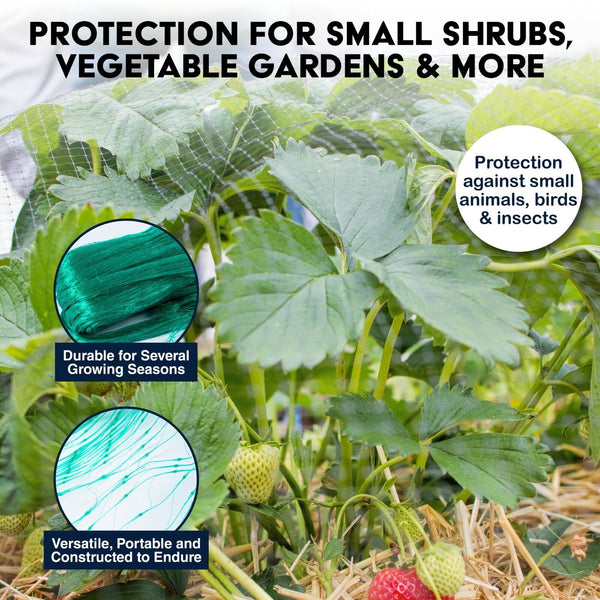 Bird Netting 12m x 4m Jumbo Size Protects Seedlings Fruit Veg - Lets Party