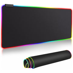 LED Gaming Mouse Pad Large RGB Extended Mousepad Keyboard Desk Anti-slip Mat 800*300mm