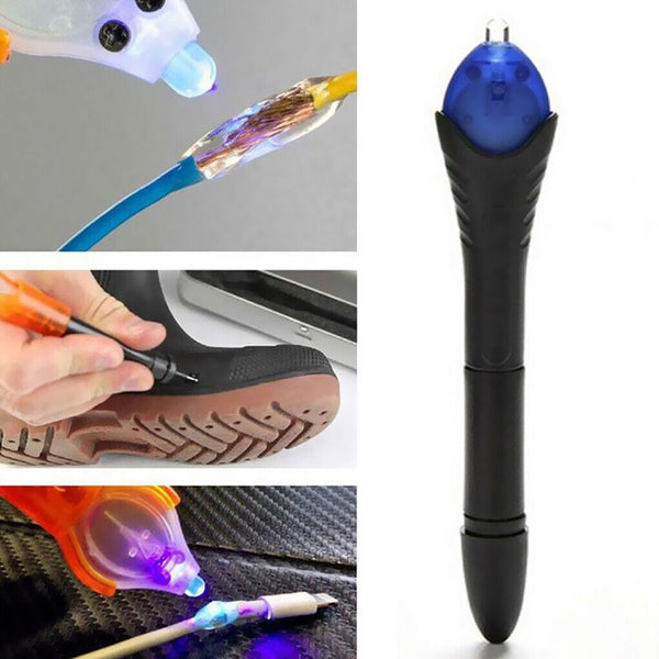5 Second Fix UV Light Cure Welding Compound Glue Pen Liquid Glass Plastic Repair - Lets Party