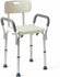 Aluminum Adjustable Medical Shower Aid Chair Bathtub Bath Seat Stool Arms Back - Lets Party
