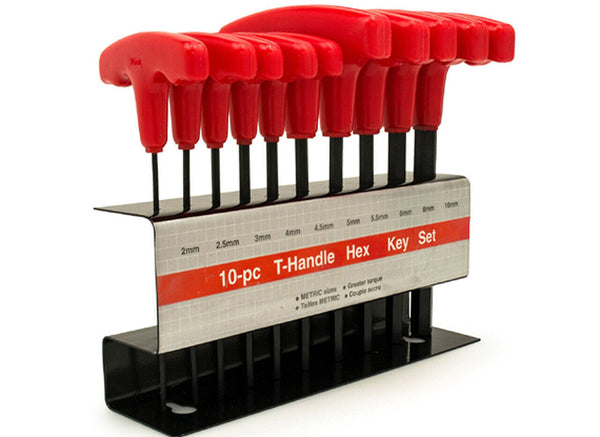 20pcs T Handle Hex Key Set Metric or SAE T Bar Wrench Allen Allan Keys AU - Lets Party
