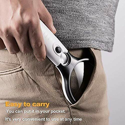 45X Handheld Magnifier Reading Magnifying Glass Jewelry Loupe With 3LED Light - Lets Party