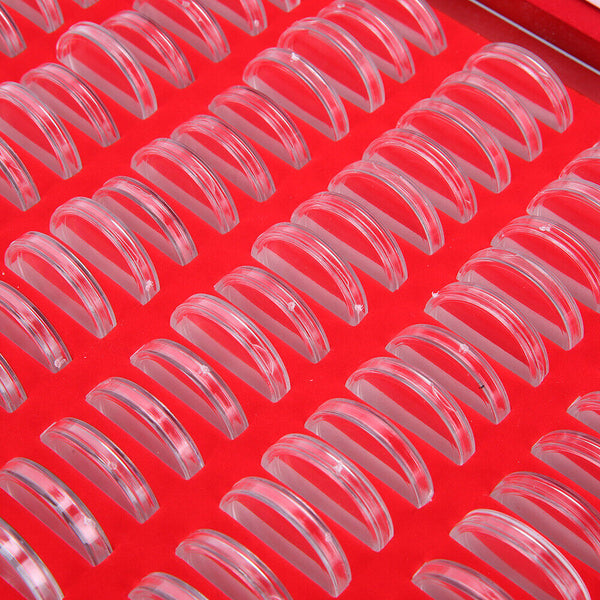 100X Coin Capsules Holder Red Wooden Storage Box Display Container Case AU - Lets Party