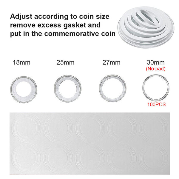 100X Coin Capsules Holder Red Wooden Storage Box Display Container Case AU - Lets Party