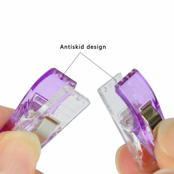 50-200Pcs Wonder Clips Quilting Clamps Craft Knitting Fabric Crochet Pins - Lets Party