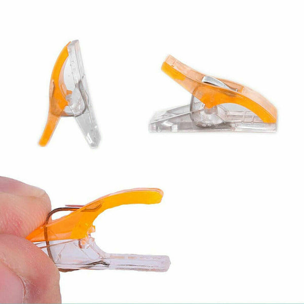 50-200Pcs Wonder Clips Quilting Clamps Craft Knitting Fabric Crochet Pins - Lets Party
