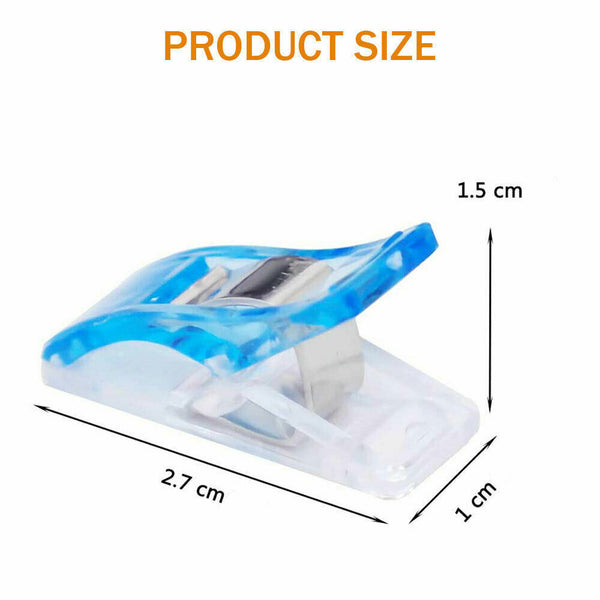 50-200Pcs Wonder Clips Quilting Clamps Craft Knitting Fabric Crochet Pins - Lets Party