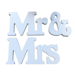 Mr & Mrs Decorative Letters Wooden Letters Wedding Married Decoration
