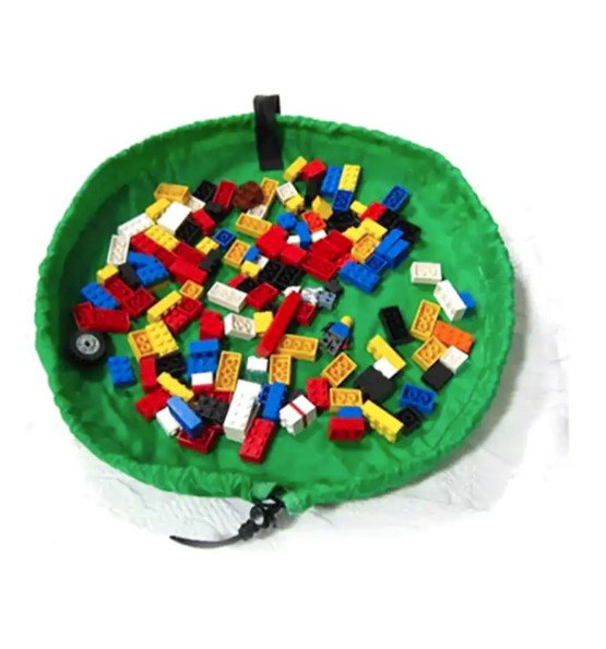 150cm Kids Play Mat Bag Portable Toy Storage Organizer Lego Toys Drawstring Bag - Lets Party