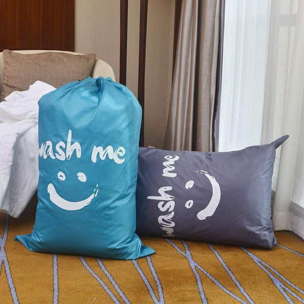 Laundry Bag Travel For Dirty Clothes Camping Drawstring Closure Washing Machines - Lets Party