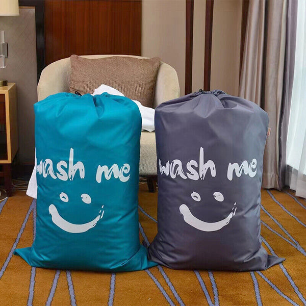 Laundry Bag Travel For Dirty Clothes Camping Drawstring Closure Washing Machines - Lets Party