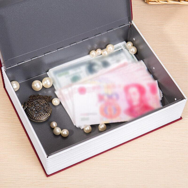 Dictionary Book Secret Hidden Security Safe Lock Cash Money Jewellery Locker - Lets Party