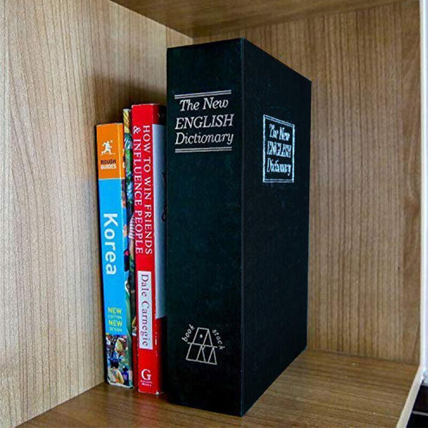 Dictionary Book Secret Hidden Security Safe Lock Cash Money Jewellery Locker - Lets Party