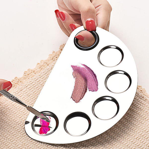 Cosmetic Makeup Palette Nail Art Spatula Foundation Mixing Tool Stainless Steel - Lets Party