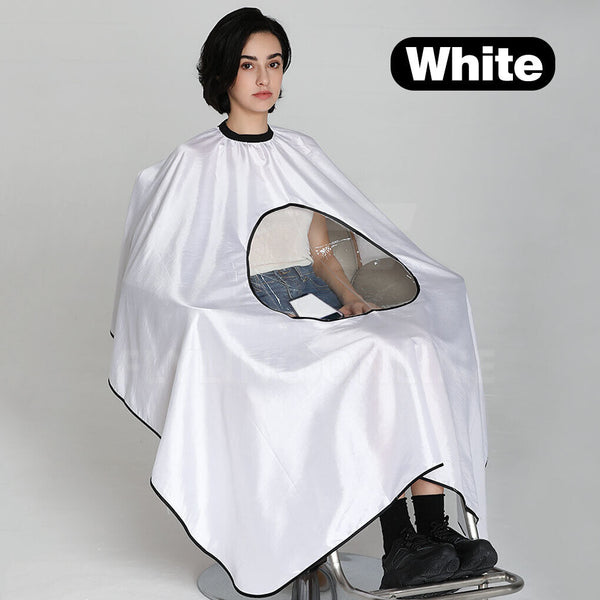 Salon Barber Apron Hair Capes Hair Cutting Hairdressing Cloth Gown Transparent - Lets Party