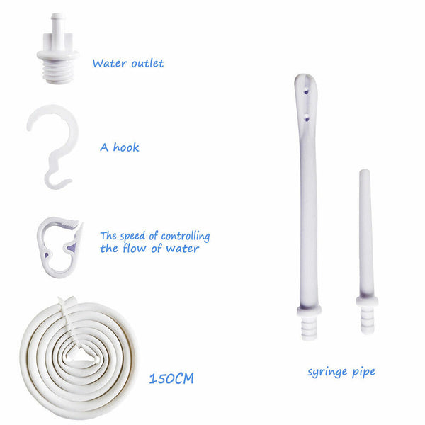 Reusable Premium Enema Douche Premium Enema Bag Kit BPA Free 2L Hot Water Bottle - Lets Party