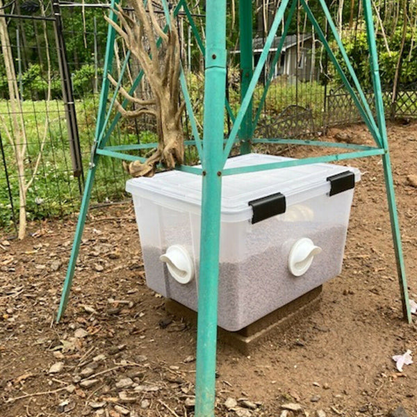 New Chicken Feeder Poultry Pro Feeder DIY Port PVC Gravity Fed Chicken Feeder AU - Lets Party