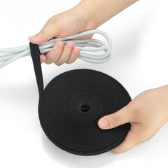 10M Hook & Loop Heavy Duty Strap Cable Ties Reusable Cord Grip PC TV Tidy Wrap