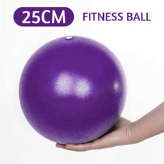 25cm Purple Gym Yoga Ball Home Fitness Exercise Balance Pilates Pregnancy Birthing