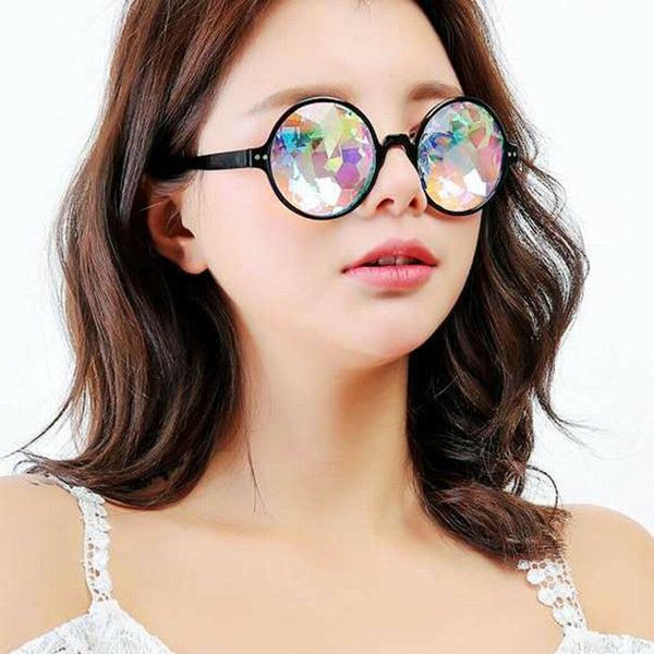 Kaleidoscope Glasses Rave Festival EDM Sunglasses Diffracted Lens Party Show - Lets Party