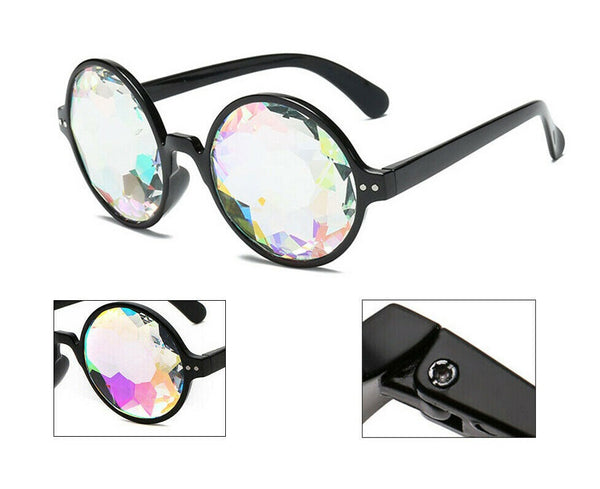 Kaleidoscope Glasses Rave Festival EDM Sunglasses Diffracted Lens Party Show - Lets Party