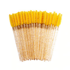 Yellow New Disposable Eyelash Brush Applicator Extension Mascara Wands