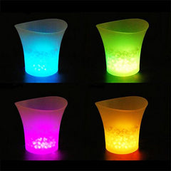 7 Colours LED Ice Buckets Wine Colour Changing Drink Cooler Retro Party Wedding