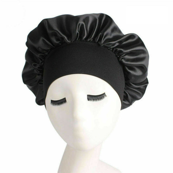 Women's Sleep Hair Hat Care Elastic Sleeping Bonnet Night Soft Cap 8 Colors - Lets Party