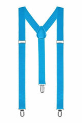 Suspenders One Size Fully Adjustable Y Shaped Elastic Braces Strong Clips Unisex