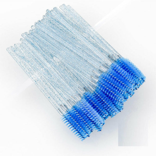 UP TO 100x Disposable Glitter Mascara Wands Lash Brush Eyelash Extensions Makeup - Lets Party