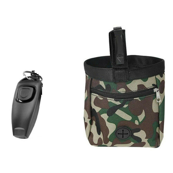 Puppy Pet Dog Obedience Training Treat Bag Feed Pouch & Training Whistle Clicker - Lets Party