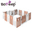 BoPeep Kids Baby Playpen Foldable Child Safety Gate Toddler Fence 18 Panels Pink - Lets Party