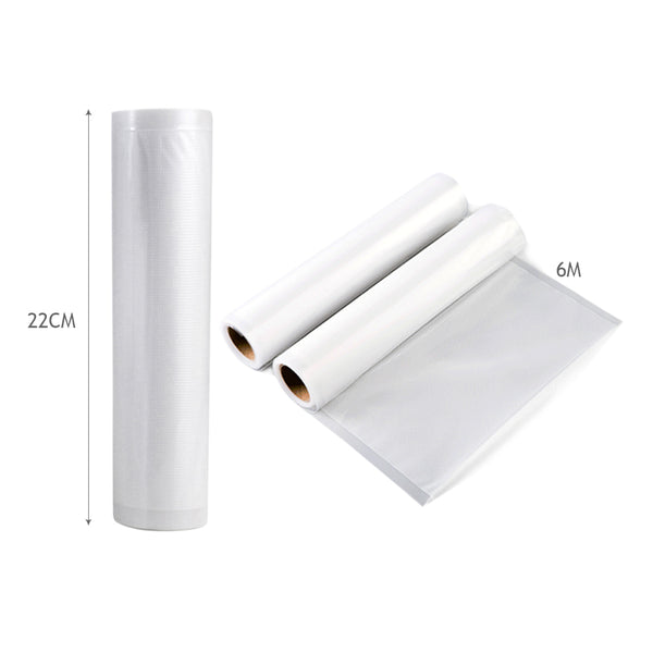 Vacuum Food Sealer Machine And Vacuum Food Sealer Storage Bags 2Rolls 22cm+ 28cm - Lets Party