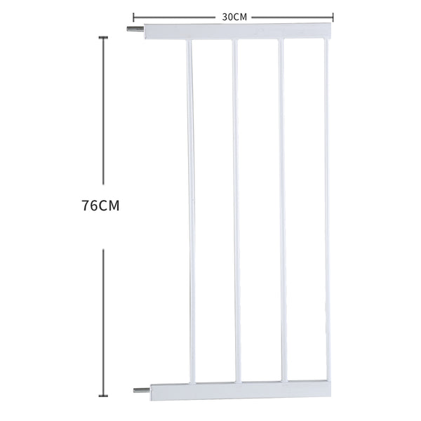 Baby Kids Pet Safety Security Gate Stair Barrier Doors Extension Panels 30cm WH - Lets Party