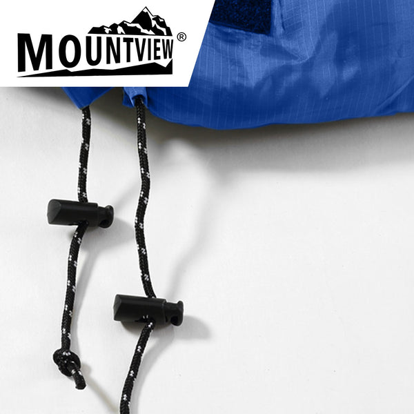 Mountview Sleeping Bag Double Bags Outdoor Camping Thermal 0℃-18℃ Hiking Blue - Lets Party