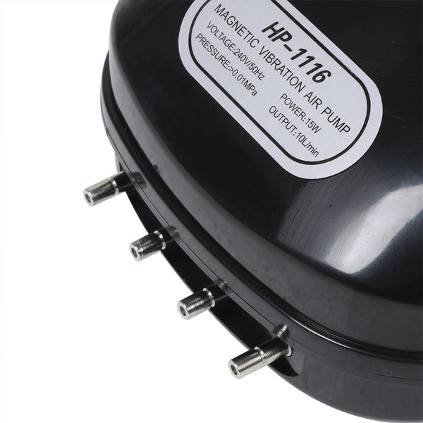 Aquarium Air Pump 4 Outlet Oxygen Aqua Fountain Pond Aerator Water Fish Tank - Lets Party