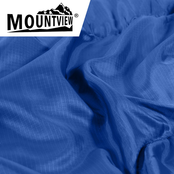 Mountview Sleeping Bag Double Bags Outdoor Camping Thermal 0℃-18℃ Hiking Blue - Lets Party