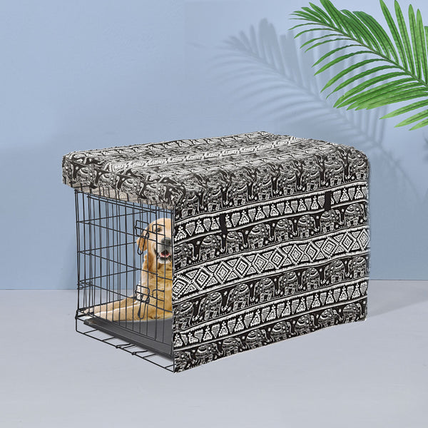 Crate Cover Pet Dog Kennel Cage Collapsible Metal Playpen Cages Covers Black 42