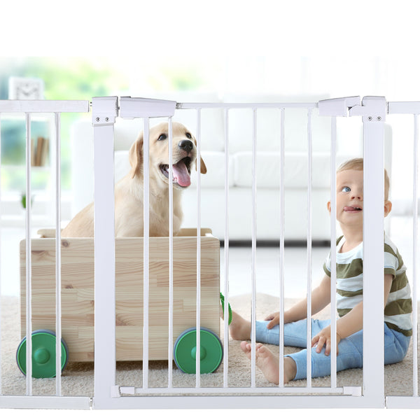 Baby Kids Pet Safety Security Gate Stair Barrier Doors Extension Panels 20cm WH - Lets Party
