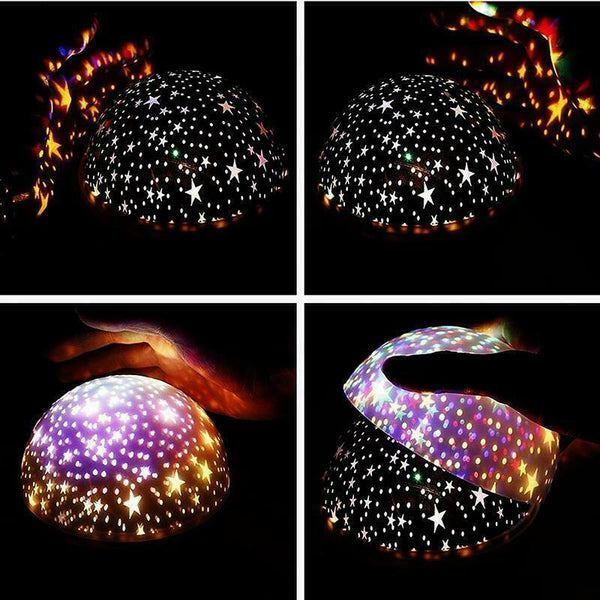 LED Night Star Sky Projector Light Lamp Rotating Starry Baby Room Kids Gift - Lets Party