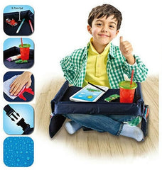 2X Car Safety Snack Seat Child Travel Tray Kids Drawing Board Table Waterproof