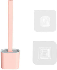 Revolutionary Soft Silicone Flex Toilet Brush With Holder Cleaning Brush Set