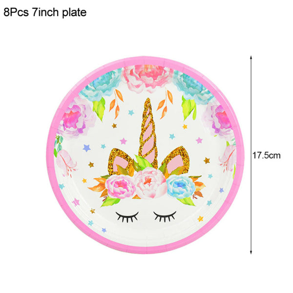 1Set Rainbow Unicorn Balloon 32 inch Number Foil Balloons 1st Kids Unicorn Theme Birthday Party Decorations Baby Shower Globos - Lets Party