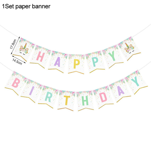 1Set Rainbow Unicorn Balloon 32 inch Number Foil Balloons 1st Kids Unicorn Theme Birthday Party Decorations Baby Shower Globos - Lets Party