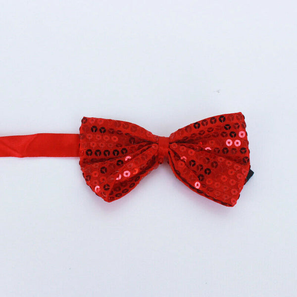 Glitter Sequin Clip-on Bowtie Men's Women Boys Girls Bow Tie Party Dance Costume - Lets Party